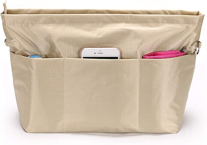 Vercord Tote Handbag Purse Organizer Insert Bag Pocketbook Zippered