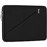 Laptop Sleeve 17.3 Inch, Shockproof Protective Computer Cover with Accessory Pocket, Traveling Carrying Bag Laptop Case Compatible for 17 Inch HP, Dell, Asus, Acer, Lenovo, Black