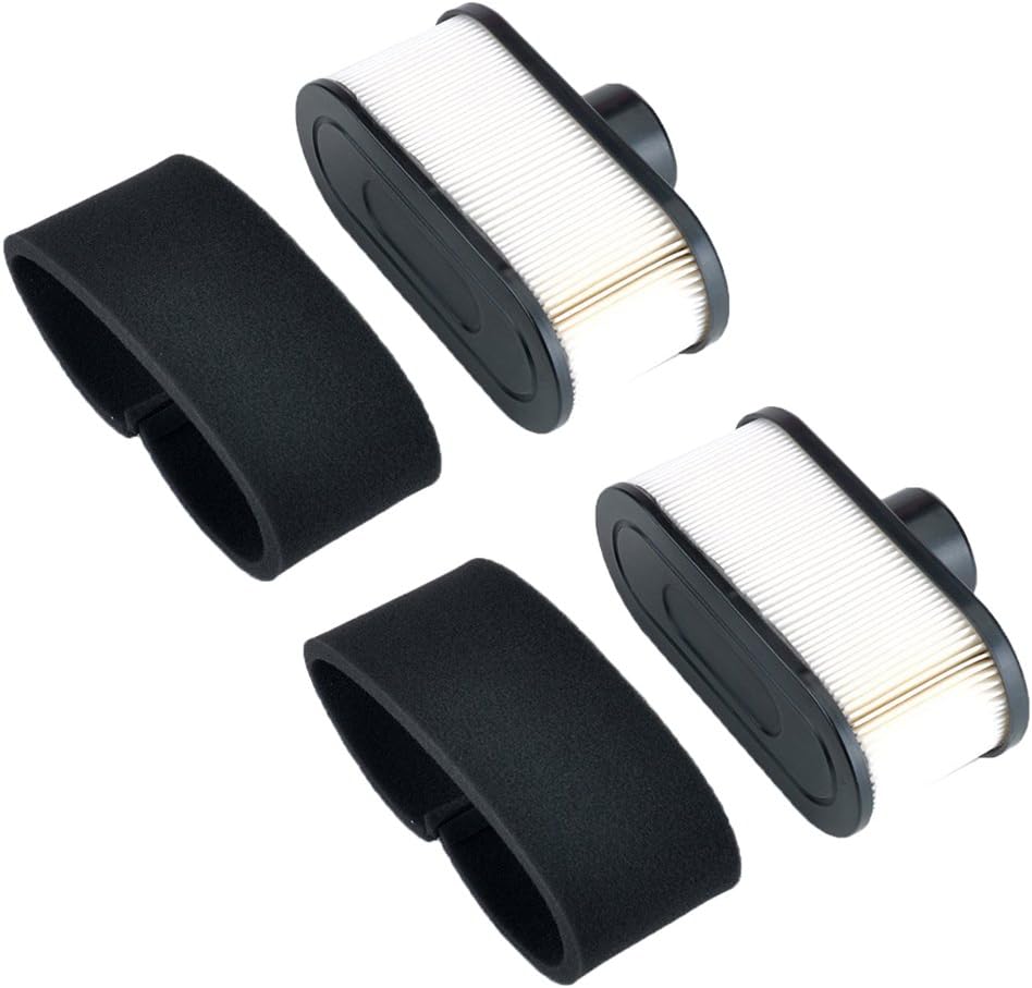 KlirAir Lawn Mower Engine Air Filter and Pre Filter Set Replace Kawasaki 11013-7047,11013-7046 for FR Series and FS Series