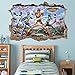 POWER RANGERS DINO SUPER CHARGE Smashed Wall Decal Removable Wall Sticker H207, Regular