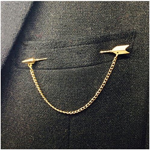 YUMILY Set of 2 Mens Arrow Pin Tuxedo Suit Brooch Lapel Stick Pin Deer/Owl/Maple Leaf