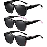 Wzerry Polarized Sunglasses Over Glasses for Women - Fit Over Glasses UV400 Protection Large Shades for Driving & Outdoor