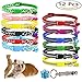 ID Puppy Collar – Super Soft Reflective Whelping Puppy Collars - Adjustable Breakaway Litter Collars Pups – Assorted Colors Reflective Plain & Camouflage Identification Collars – Set of 12 (Pack 12)