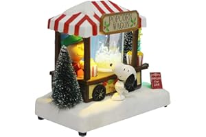 Kurt S. Adler Kurt Adler 7-Inch Battery-Operated Peanuts LED Musical Table Piece, Multi