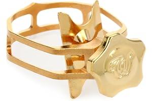 Theo Wanne Enlightened Ligature A-XL - Premium Pressure Plate Kit - Alive Gold plate, and Titanium, Stainless Steel, Vinified, and Heavy Copper Pressure Plates – Made in USA