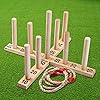 Jaques-of-London-Quoits-Quality-Garden-Toys-and-Outdoor-Toys-Premium-Garden-Games-and-Outdoor-Games-Kids-Garden-Toys-Since-1795 Jaques of London Quoits Garden Games | Outdoor Games | 5 Rope Quoits Ring Toss Game | Wooden Quoits Set | Family Lawn…