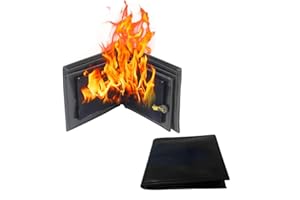 TSY TOOL Magic Trick Fire Flaming Wallet, Leather, Inconceivable Street Show Prop, Prank, Magician Wallets, Close-up Magic, Pros, Professional Cool Tricks