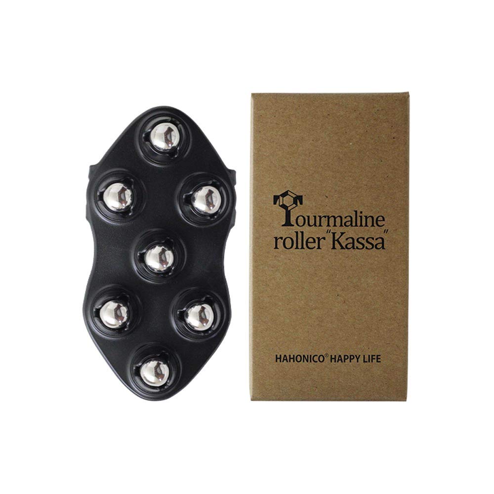 【頭皮カッサ】ハホニコトルマリンローラー かっさ ブラック [トルマリン配合]商品画像