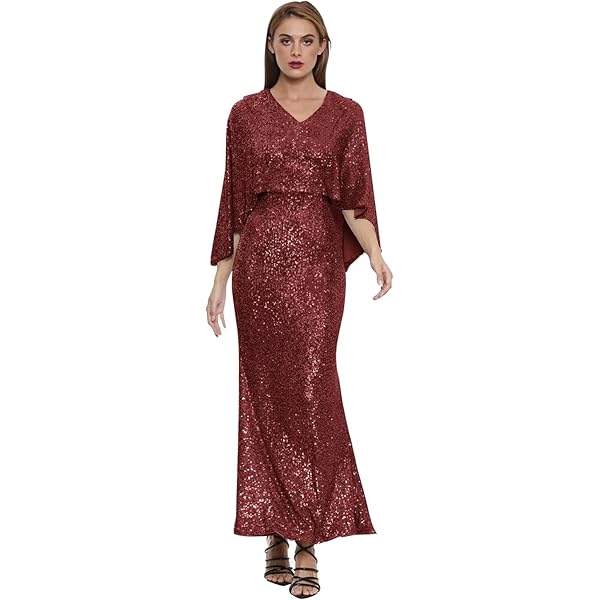 Amazon.com: BARDOT Women's Verona Sequin Maxi Dress, Burgundy, 6 :  Clothing, Shoes & Jewelry