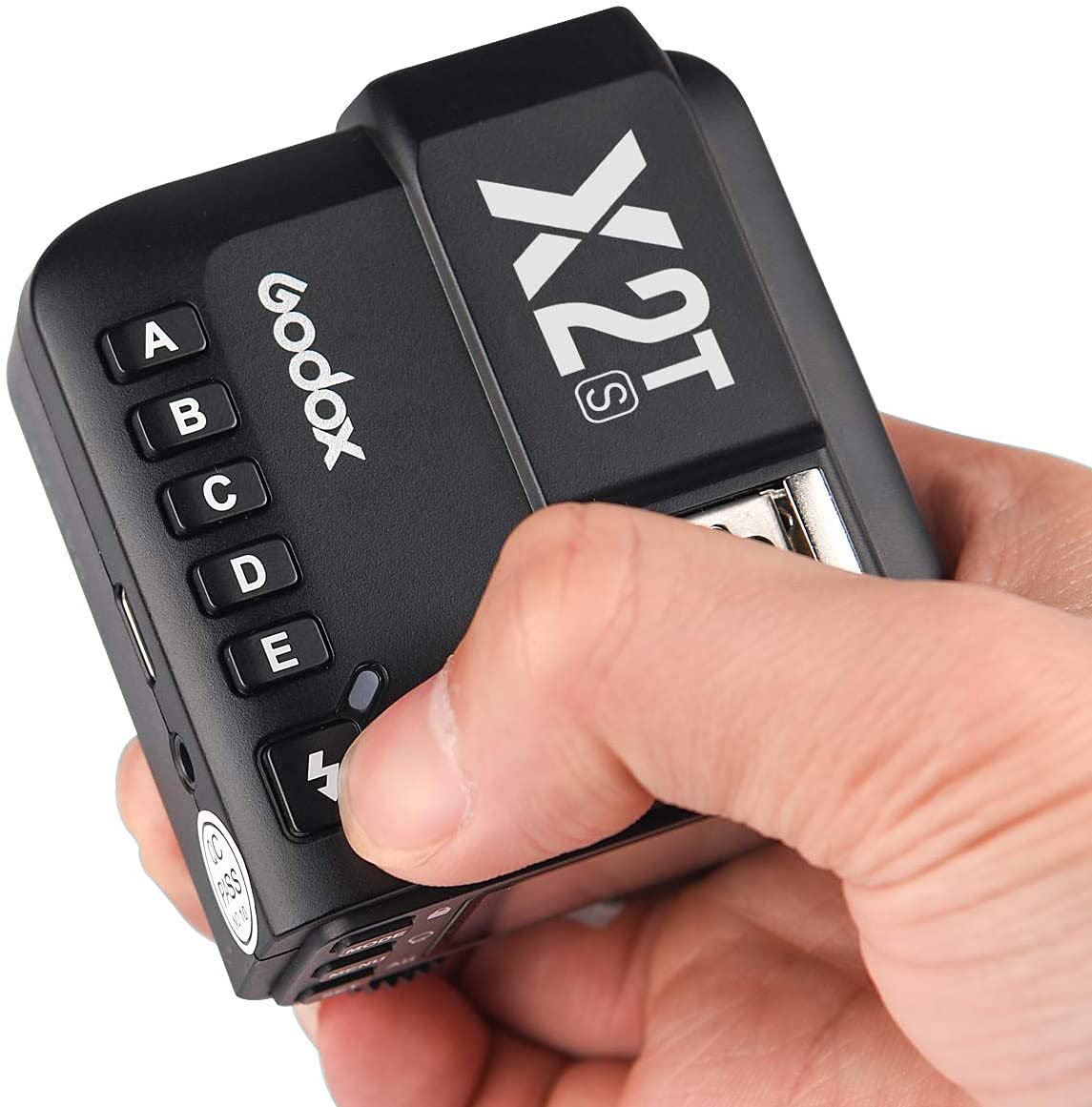 Godox X2T-S TTL High-Speed Sync 1/8000s 2.4G Wireless Flash Trigger Transmitter with Bluetooth Connection Compatible for Sony Cameras with USB LED