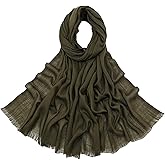 Canxiaoba Women's Summer Scarf Lightweight And Soft Bamboo Cotton Headscarf