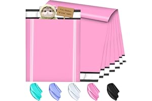 JollyTrip Large Poly Mailers 19x24 Inch 100 Pack, Shipping Bags for Clothing with Self-Sealing Tear-Resistant, Waterproof Poly Bags, Mailing Envelopes for Small Business (Sakura Pink)