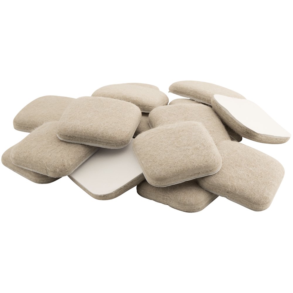 SOFTTOUCH 4715895N Extended Wear Felt Furniture Pads for Hard and Uneven Surfaces, Linen, 1-1/2 Inch