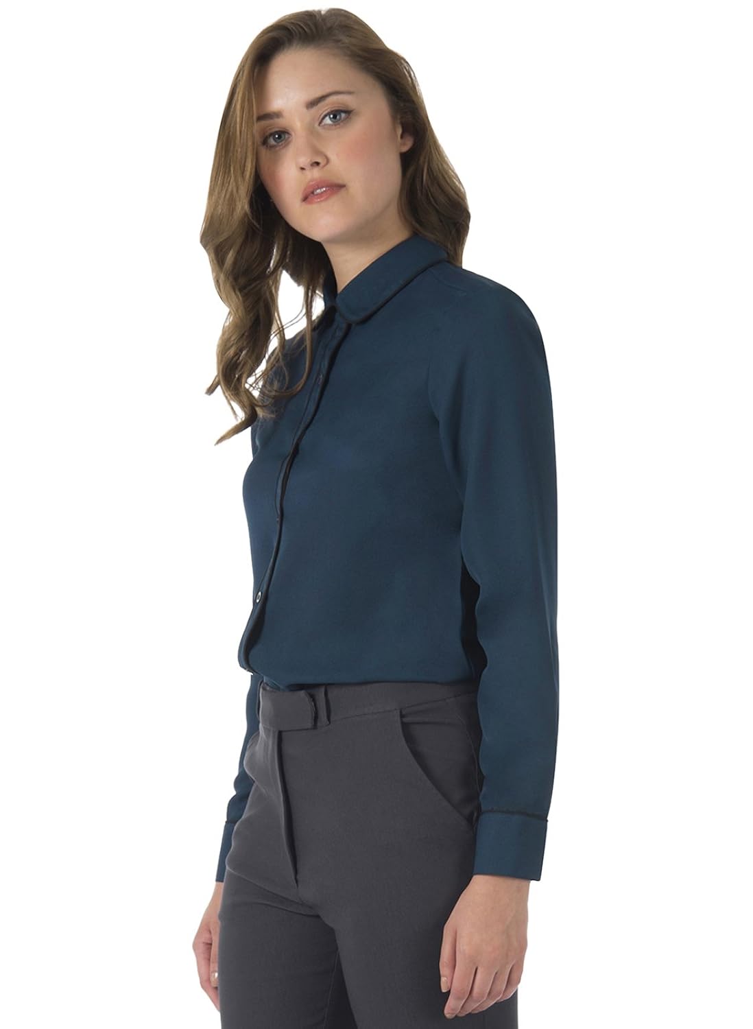 faballey women's regular fit georgette shirt