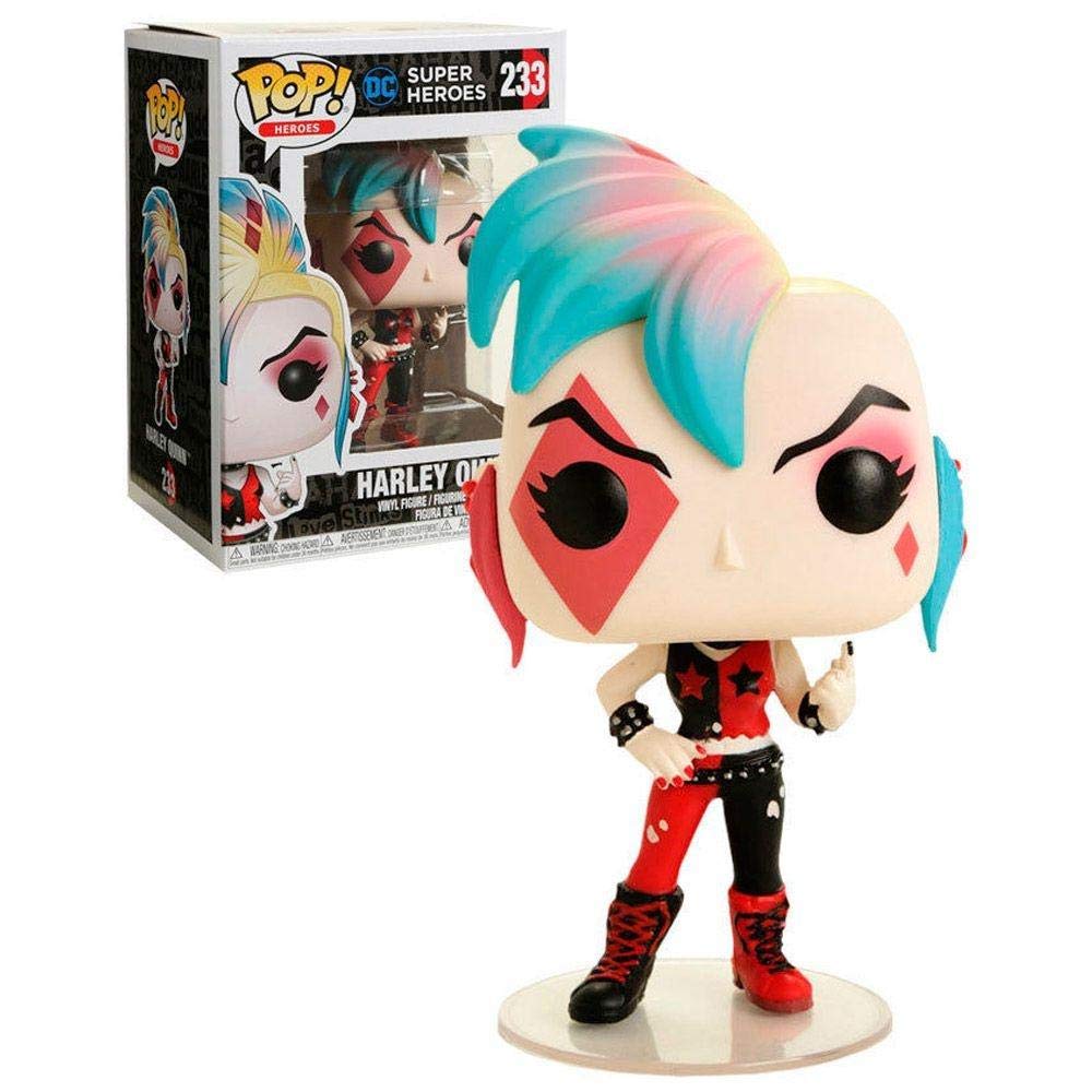 FUNKO - DC Super Heroes-Harley Quinn (Punk) Figurine, Multicoloured, 30103