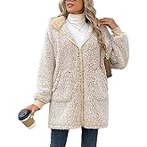 Nartaseri Zip Up Hoodie for Women Trendy Fleece Fall Winter Coats Sherpa Casual Jacket