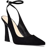 Reoplty Womens Closed Toe Ankle Strap Heels Pointed Toe Pumps Shoes Slingback High Heel Wedding Dress Shoes