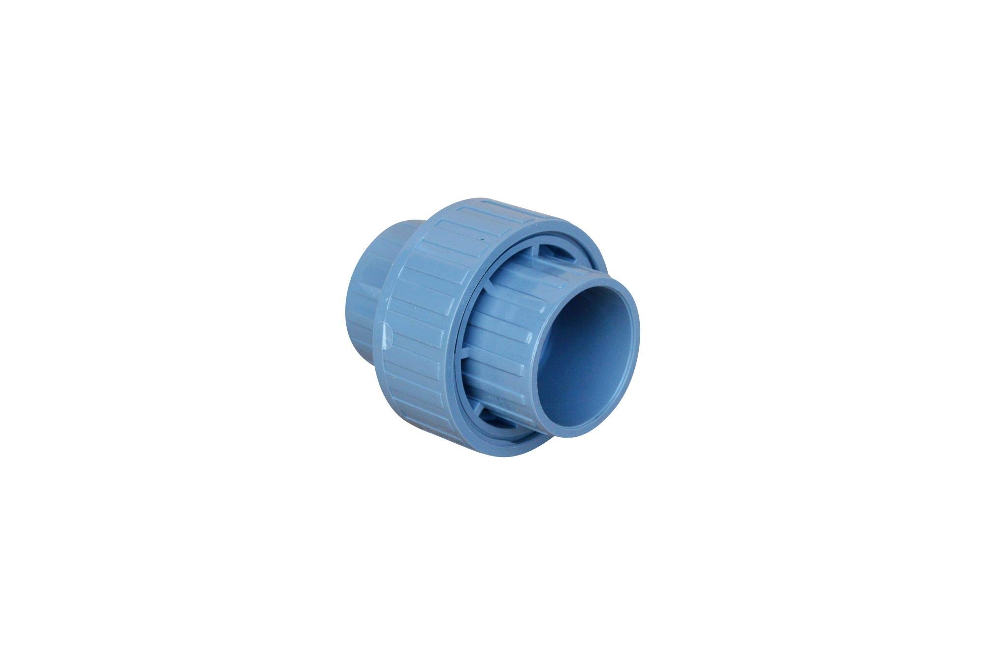 altone PD-01500 Rohrverbinder PVC Screw Connection 50 mm, Grey, Klein