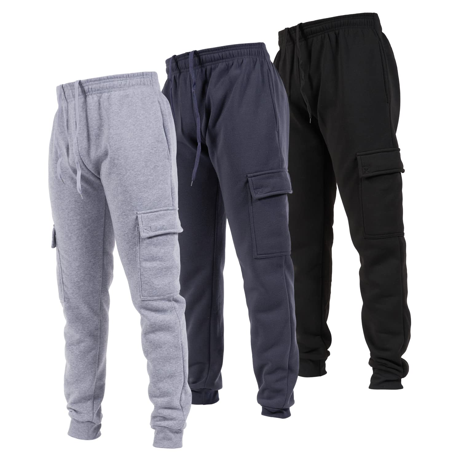 Gihuo 3 Pack Mens Athletic Pants Workout Sweatpants For Men - View #3