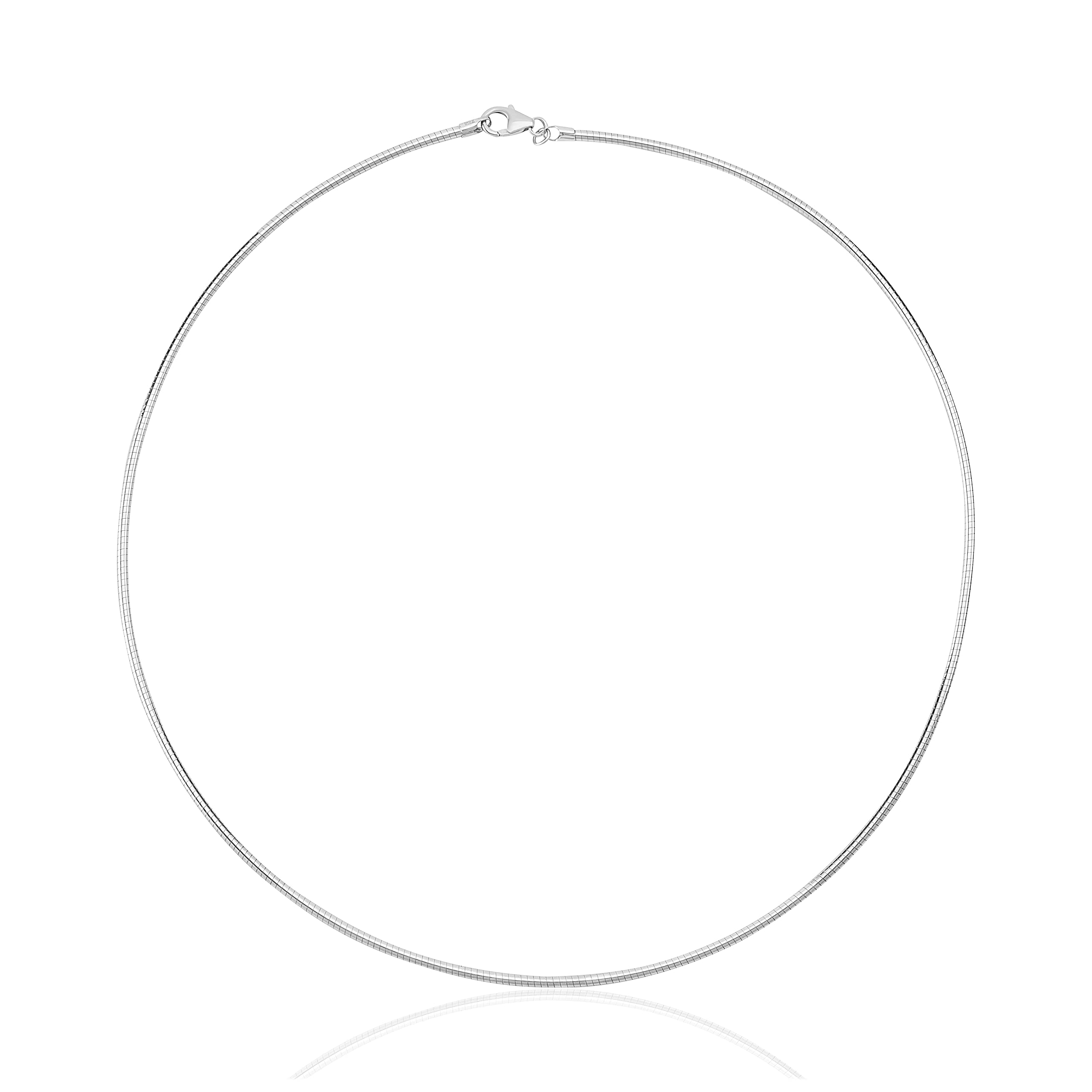 NKlaus 50cm necklace 925 sterling silver width: 2,0mm Tonda chain lobster clasp with loop 3626