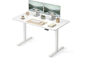 Cubiker Electric Standing Desk, 55"x24" Height Adjustable Desk, Sit Stand up Desk with 4 Memory Buttons, Computer Workstation