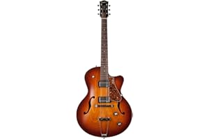 GODIN 5th Avenue Cutaway KingPin II HB CW Cognac Burst