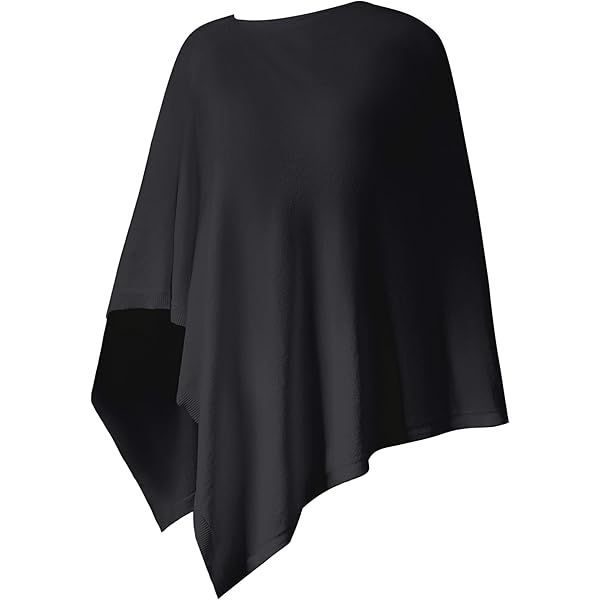 Super Soft Cashmere Wool Blend Poncho For Women – Luxurious & Lightweight Travel Shawl