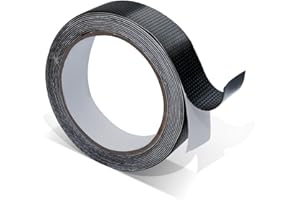 Qingluan Rubber Grip Tape - Ultra Heat Resistant & Waterproof Non-Slip Tape for Tools, DIY & Gadgets with Enhanced Textured Strong Adhesive for Safer Grip and Comfort (Black, 2In x 10Ft) (1In x 10Ft)