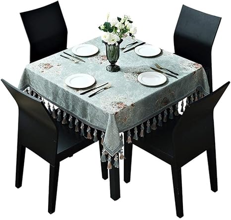 Amazon テーブルクロス テーブルクロスアンチやけどヨーロッパの広場ホームダイニングテーブルクロス Color Blue Size 140 140cm テーブルクロス オンライン通販
