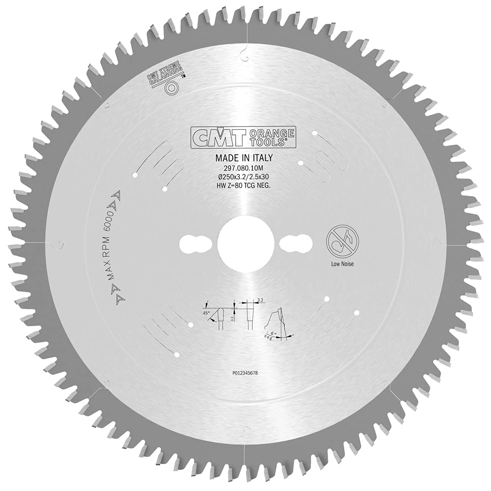 CMT 297.080.10 M Non-Ferrous Metal & Laminated Panel Blade Z-80 D-250 B-30 K-3,2 P-2,5