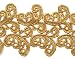 Metallic GOLD Lace Trim for Bridal, Costume or Jewelry, Crafts and Sewing, 4-3/8 Inch by 1 Yard, LP-MX-4608