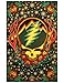 Sunshine Joy Grateful Dead 3D Steal Your Face Scarlet Fire Tapestry Tablecloth Wall Art Beach Sheet Huge 60x90 Inches - Amazing 3D Effects,Multi