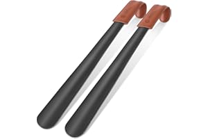 ZOMAKE Shoe Horn Long Handle for Seniors Men Women,Metal Long Shoehorn for Boots,16.5" Shoe Spoon Helper