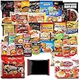 Assorted Ramen Variety Bundle. Instant Noodle Box w/Fortune Cookie & Chopsticks - Nong Shim, Nissin, Samyang, Mama, Acecook, Kung-Fu, Ottogi with Extra Mix Brands. (Fried/Dry (12 pack))