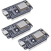 HiLetgo 3pcs ESP8266 NodeMCU Lua ESP-12E CP2102 USB C Type-C Interface IOT Internet of Things Wireless WiFi Development Board