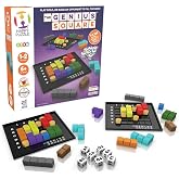 The Genius Square from the Happy Puzzle Company | Game of the Year Award Winner | 60000+ Solutions | STEM Puzzle Game for 1-2 Players | Ages 6 - Adult | Roll the dice and Race to Fill the Grid!