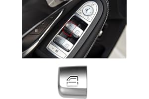 TTCR-II Interior Window Glass Lift Switch Button for Mercedes C Class W205 2015-2021 and GLC Class 2016-2022, 1 Pc Front Left Window Control Power Push Button Cover