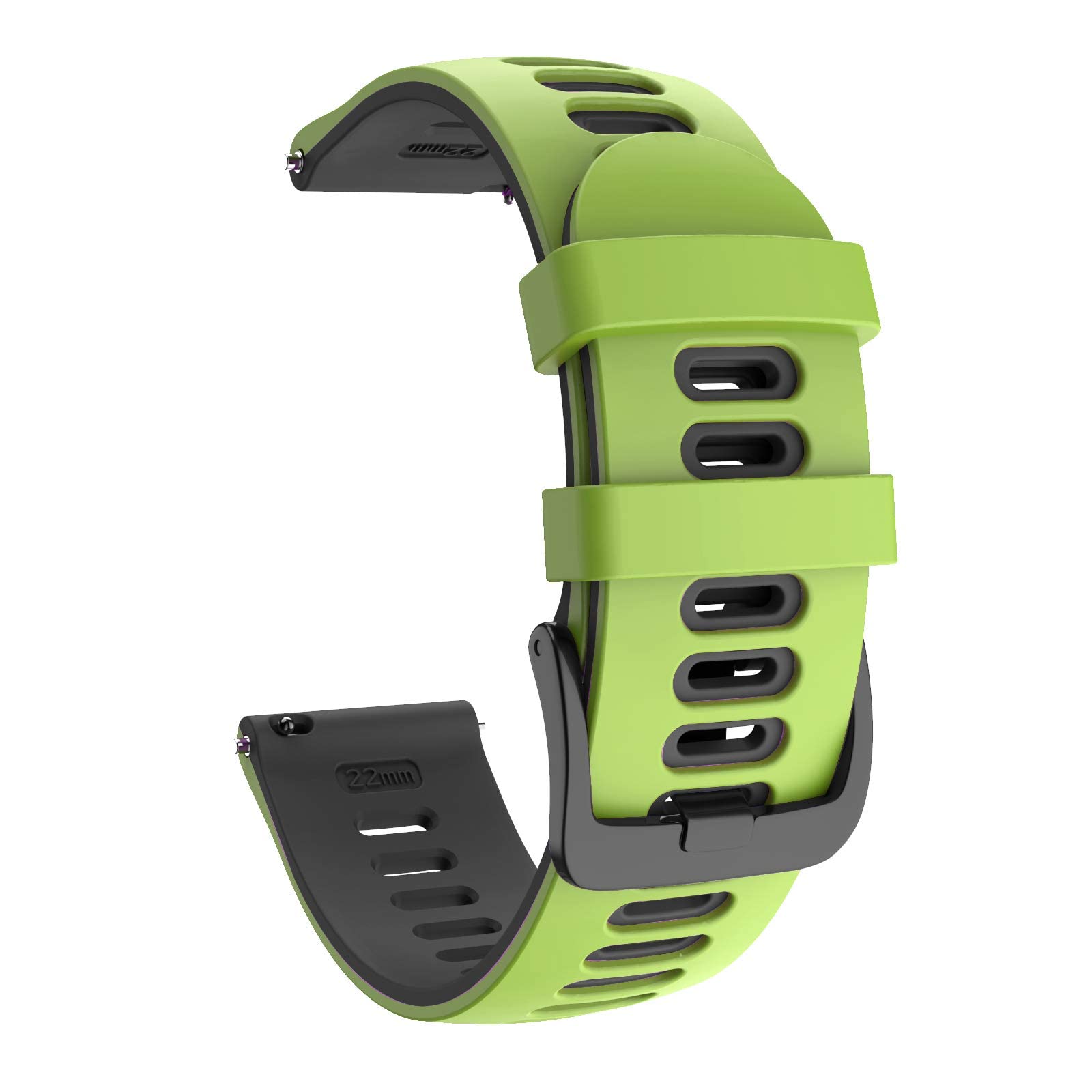 OVERSTEP Compatible with Garmin Vivoactive 4/Active, 22mm Soft Silicone Strap for Samsung Gear S3 Classic/S3 Frontier/Galaxy Watch 46mm/Galaxy Watch 3