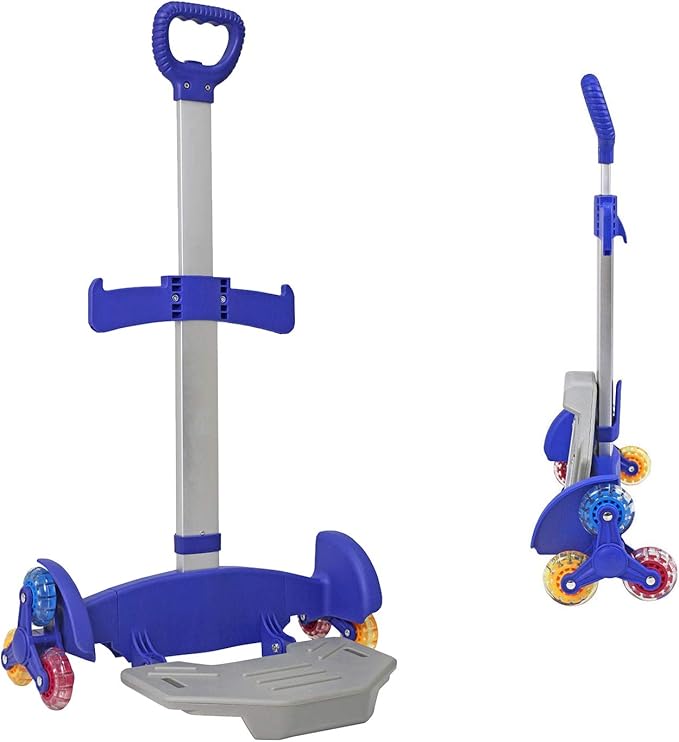 Wheeled Backpack Cart, Aluminium Alloy Folding Trolley