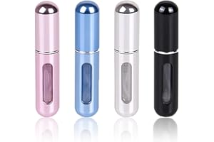 LAIKME Travel Mini perfume Refillable Atomizer Container, Pocket Travel Size Cologne Sprayer, Perfume Scent Pump Case, Fragrance Empty spray bottle for Traveling and Outgoing 5ml