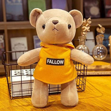 Amazon Co Jp かわいいテディベアぬいぐるみぬいぐるみソフトホワイト ヒグマ服人形キッズバースデーギフトウェディングパーティーデコレーション45cm 1pc ホーム キッチン