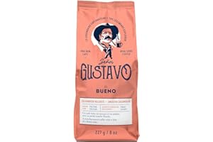 Café Senor Gustavo El Bueno Smooth Colombian Light Roast Ground Coffee, Rich Flavored Coffee with a Hint of Floral Taste, Kos