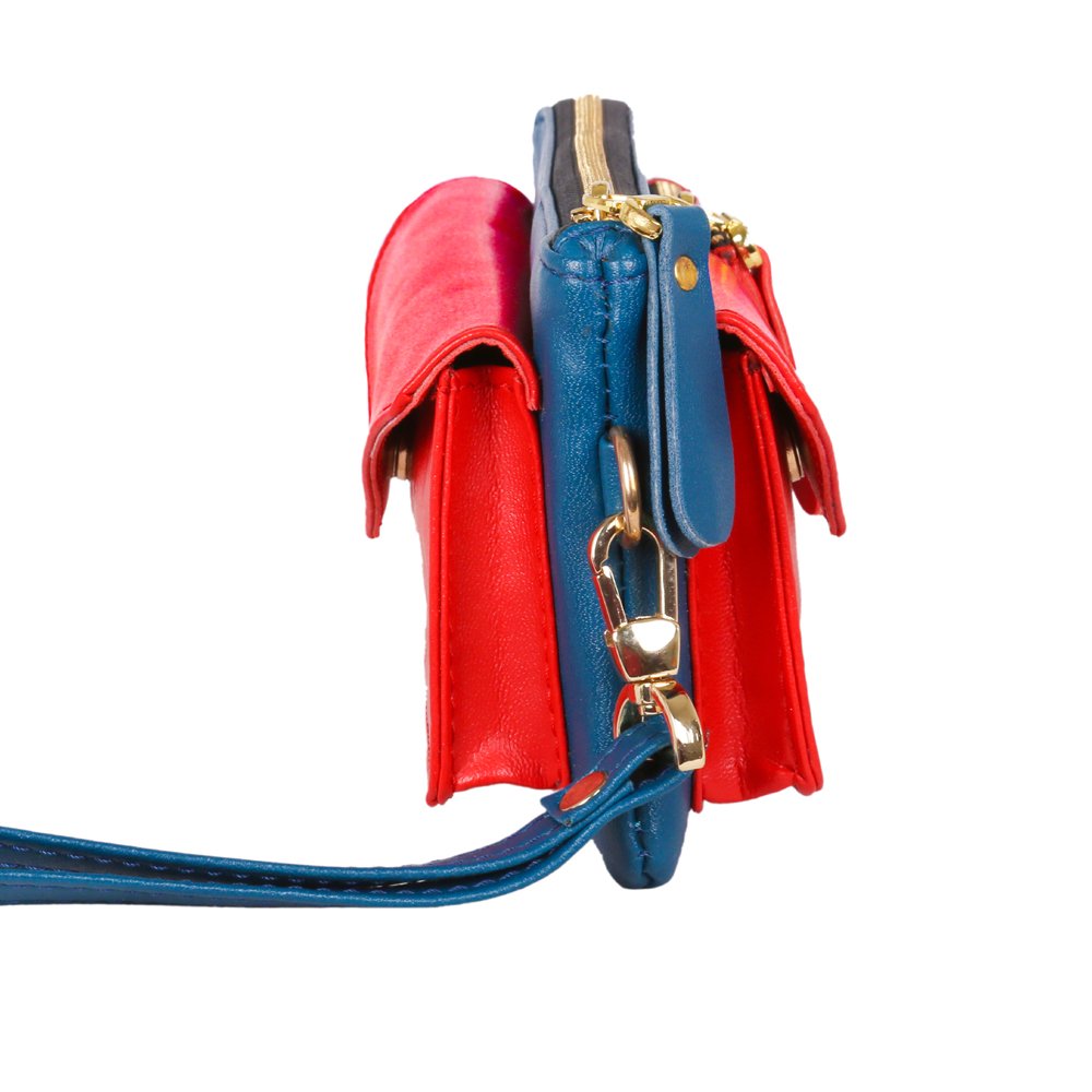 august women's handbag-navy blue