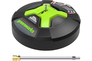 GreenWorks 5210902 15" Extension Included Surface Cleaner, Green