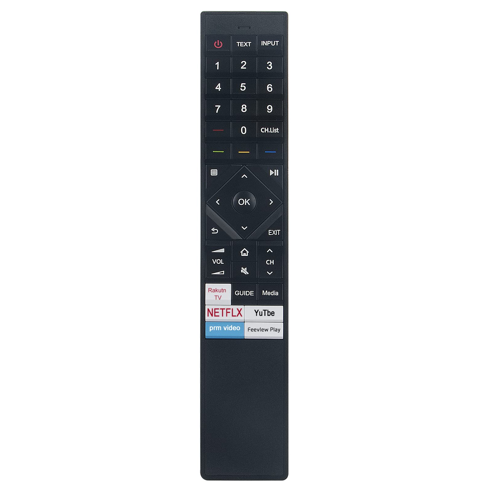 ERF3B72H VINABTY Replace Infrared IR Remote Control Fit for Hisense TV 50AE7400FTUK,50U7QFTUK,Smart QLED ULED TVs 55U7QFTUK,65U7QFTUK(No voice function)
