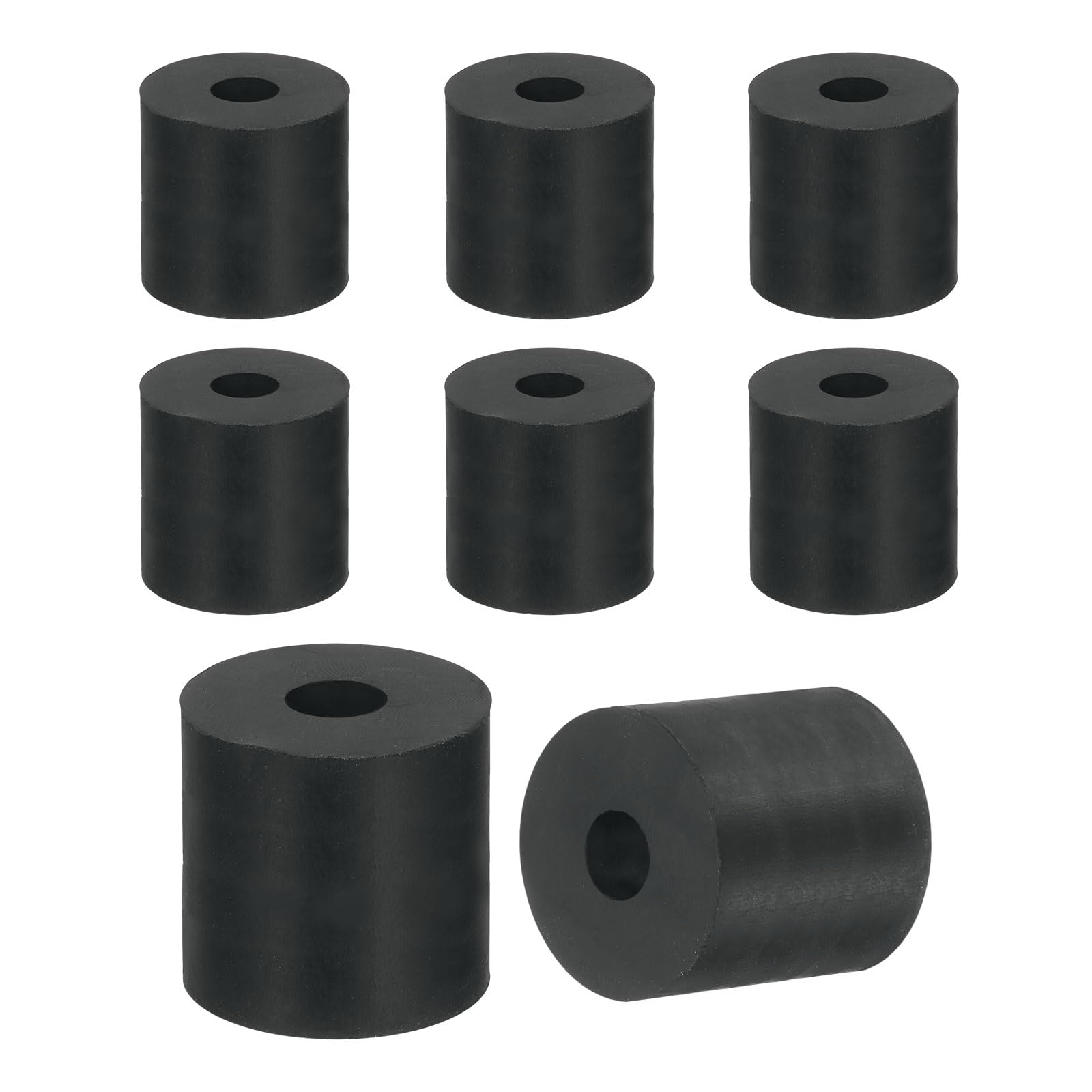 Photo 1 of uxcell 12Pcs Thick Rubber Spacer, 1 Inch OD x 5/16 Inch ID x 1 Inch Thickness Round Rubber Bushings Anti Vibration Flat Spacer Washers for Home Industrial Machinery