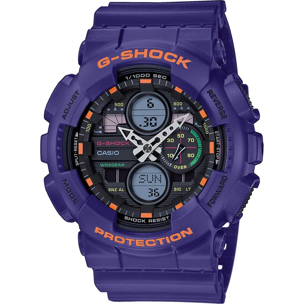 Casio Men's Quartz Watch with Resin Strap GA-140-6AER - purple