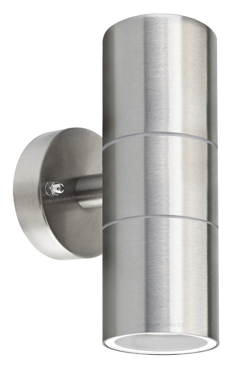 Long Life Lamp Company Modern Stainless Steel Up Down Double Wall Spot Light IP65 ZLCO3 Bulb not Included