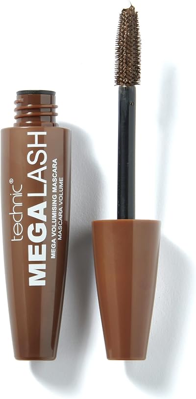Technic Mega Lash Brown Mascara 12 ml Vegan Smudge-Proof Lash Building
