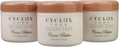 Cyclax Nature Pure Cocoa Butter Rich Body Cream 300ml Pack of 3 Moisturising